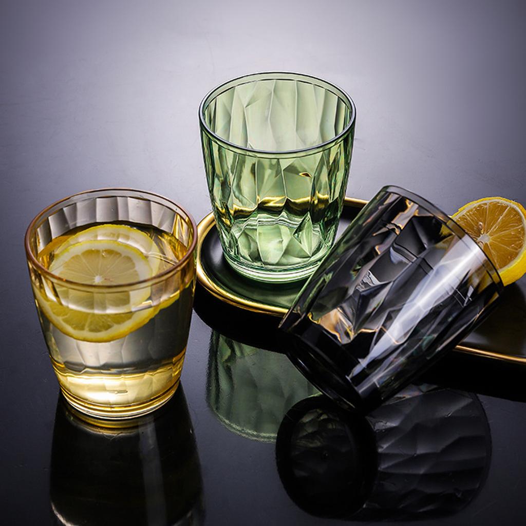 Shatterproof Acrylic Water Tumblers 490ml Unbreakable Drinking Glasses Reusable Beer Champagne Cup Dishwasher Safe