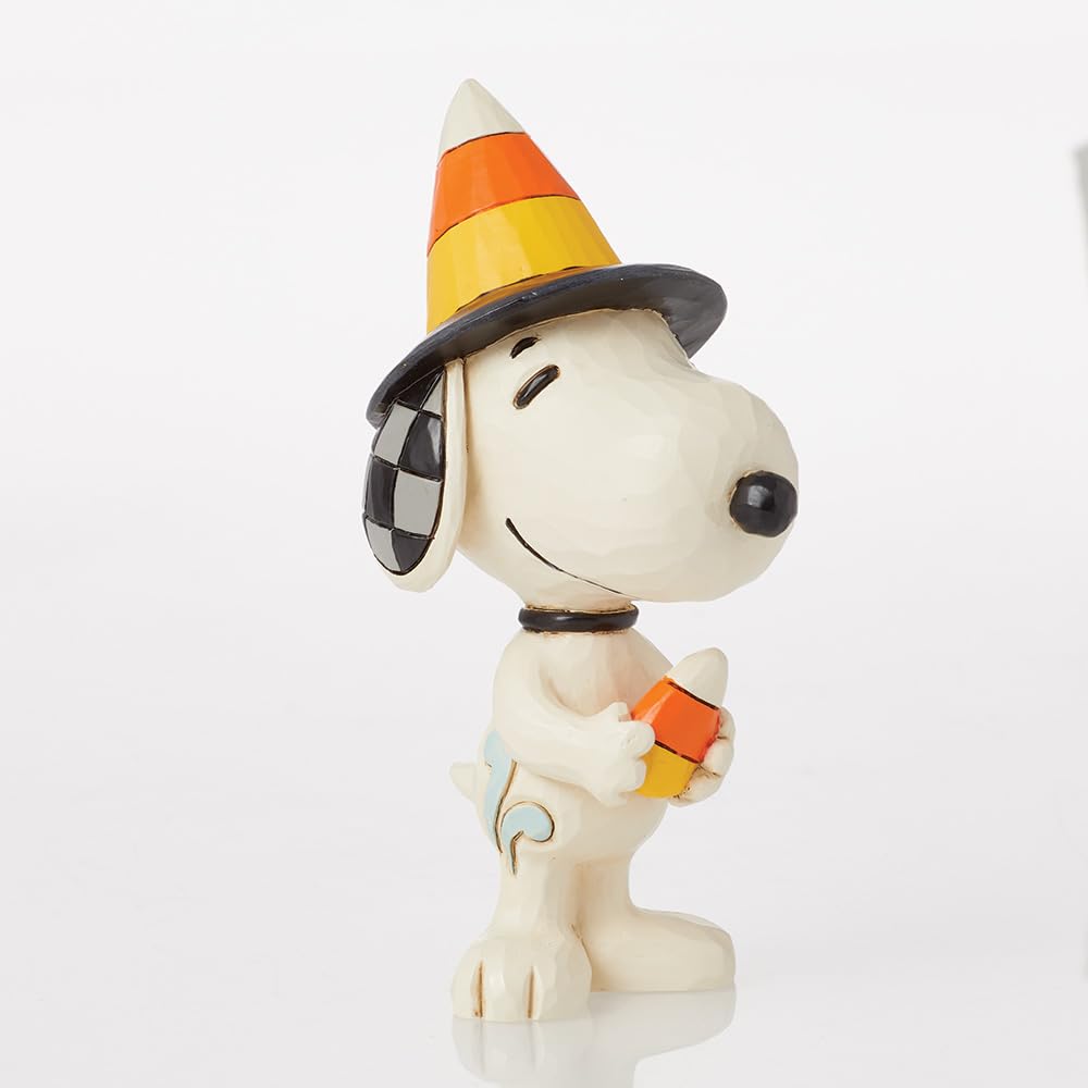 JIM SHORE Snoopy Candy Corn Hat Mini 6016582 <Halloween>
