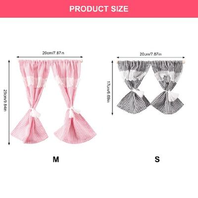 Dollhouses Window Drapes Living Room Scene Display Accessory For Miniature Living Room Model Project Display Decors