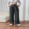 New Style Stretch Floor-length Casual Pants, High-waisted Long Pants, Loose and Elegant Style Straight-leg Women's Trousers