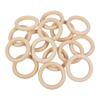 5/10/15/20/25/50pcs 20-80mm Natural Unfinished Wood Circle Rings Macrame DIY Crafts Baby Teething Toys Wooden Hoop Ornaments