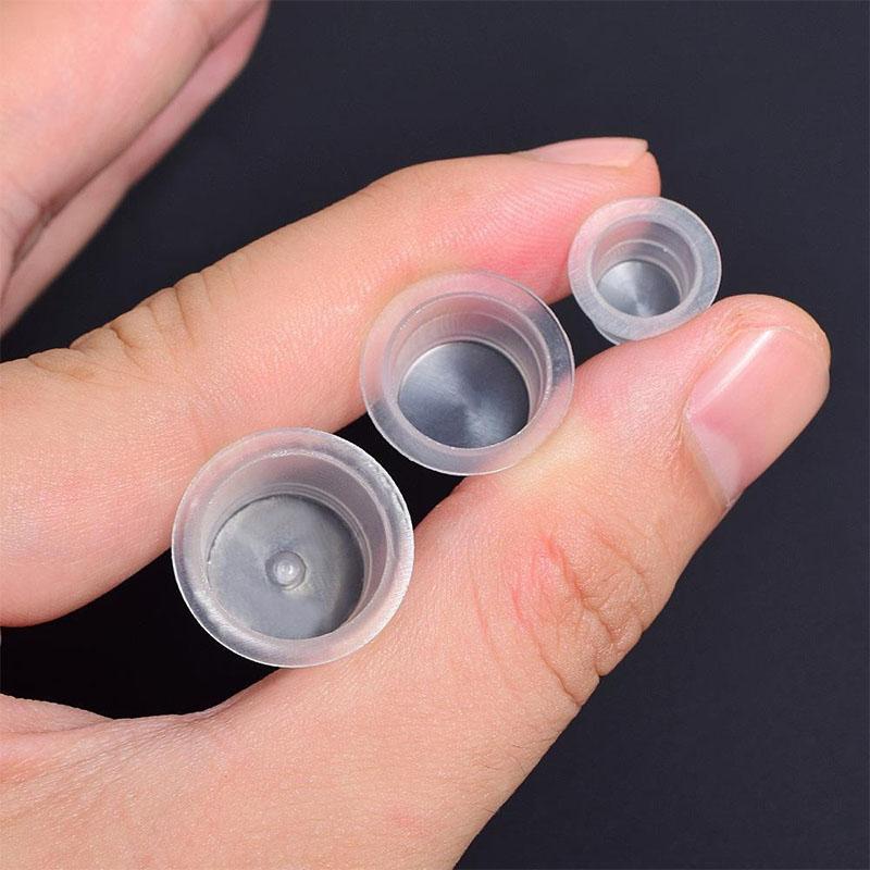 100pc S/M/L Plastic Disposable Microblading Tattoo Ink Cups Tattoo Permanent Makeup Pigment Clear Holder Container Accessory