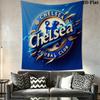 Chelsea-Logo Wandbehang Bedruckte Stoffdecke Dekorative Wandteppiche für Schlafzimmer Wohnzimmer Heimdekoration