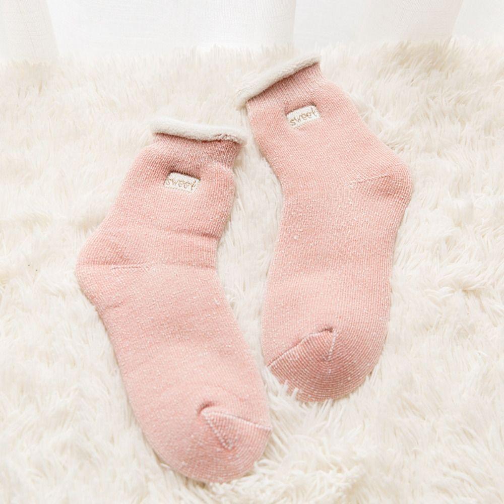 Super Thicker Mid-calf socks Thermal Warm Winter Plush Socks Women Socks Terry Socks Thick Hosiery