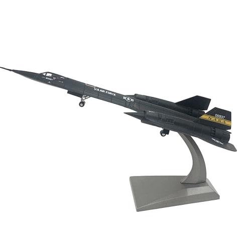 Vrttlkkfe 1/144 Diecast A-71A Blackbird Reconnaissance Airplane Model, Perfect for Kids, Adults, Home, and Office Decor