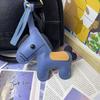1 Piece Charm Leather Animal Keyfob Cute  Women Men'S Cartoon Horse Keychain Car Keyring Bag Pendant Creative Small Gift