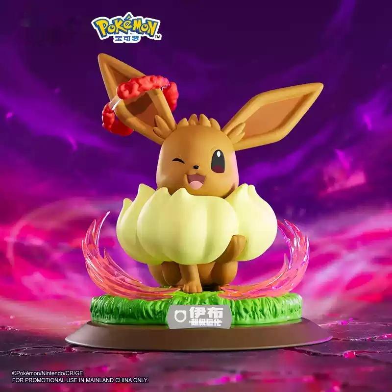 Original Pokemon Action Figures Super Giant Charizard Eevee Collect Miniatures Statues Home Ornaments Children Playthings Celebration Presents