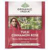 Organic India Tulsi Cinnamon Rose Caffeine-Free Tea, 18 Tea Bags, 32.4g (1.14oz)