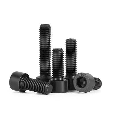 Grade 8.8 Blackened Carbon Steel Full Tooth Hex Socket Long Rod Screw Set M10, M12, M14, M16, M20
