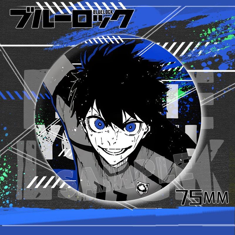 

Синий замок двойной мигающий значок 75 мм нагрудная брошь косплей аксессуары ювелирные изделия подарки