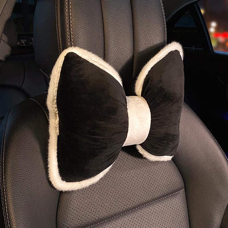 

Пара креативных плюшевых автомобильных подушек для поддержки шеи и талии