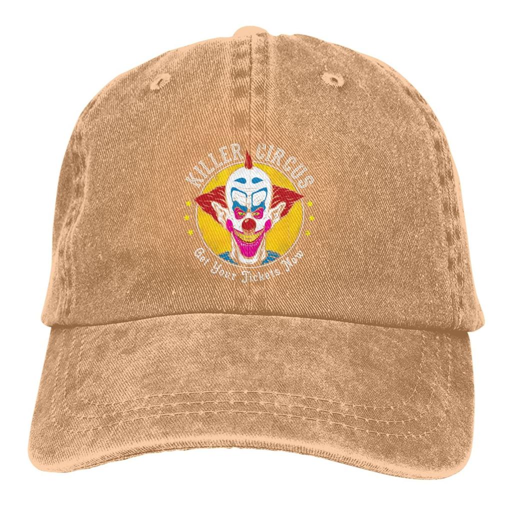 Washed Unisexs Baseball Cap Hip Hop Trucker Snapback Caps Dad Hat Killer Klowns From Outer Space Film Golf Hats