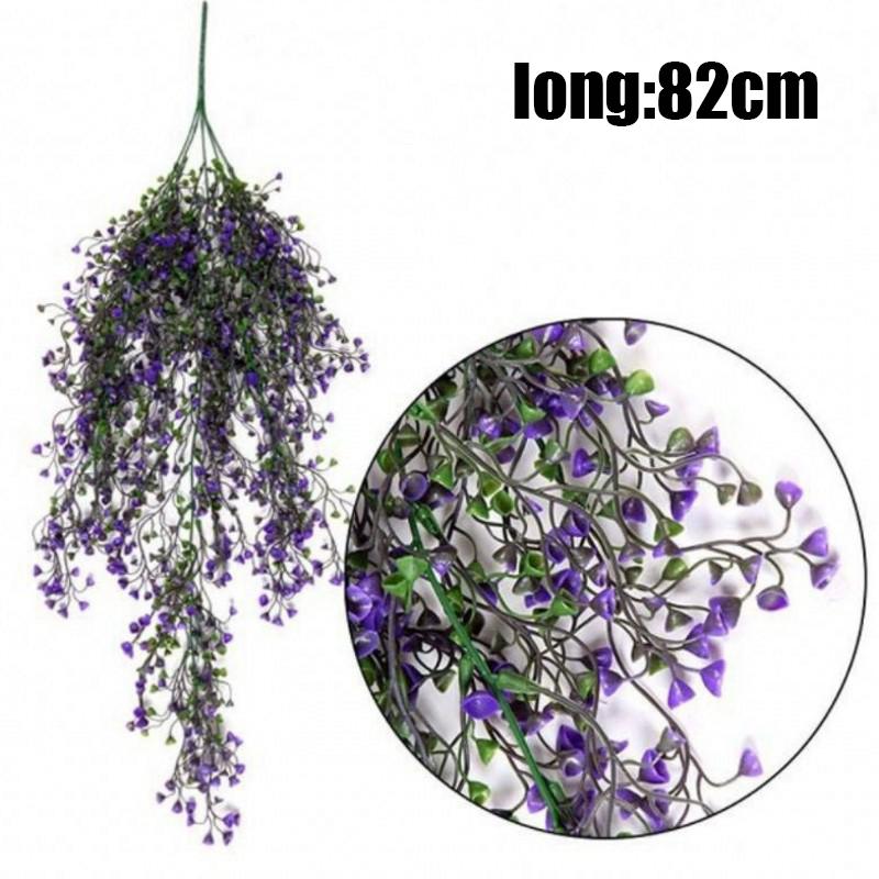 80CM Artificial Admiralty Willow Wall Hanging Plant Fake Vine Artificial Hanging Plant Home Garden Wall Decoration Fake Flowers