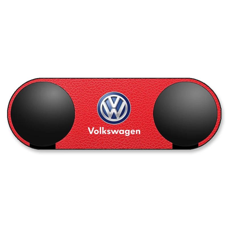 

1pcs Car Styling Sticky Hook USB Cable Double-Hook Organizer Accessories For Volkswagen VW Golf 5 7 Passat Polo GTI Jetta Beetle красный
