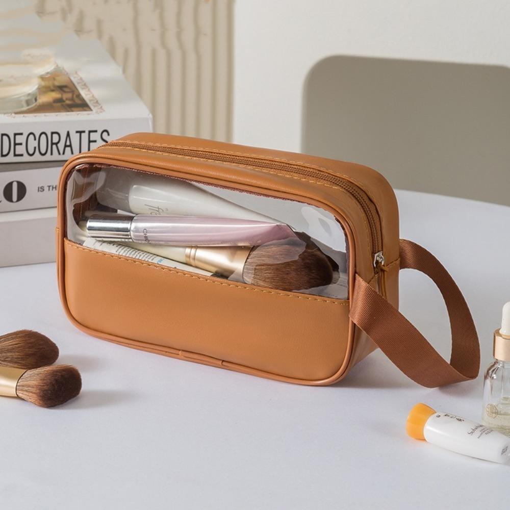 

Водонепроницаемая косметичка для мытья посуды, прозрачная сумка для хранения из полиуретана, портативная косметичка кофейный