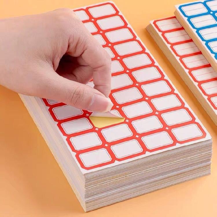 50 Sheets Writeable Labels Adhesive Sticker Jams Label Small Blank Sticker Sticker for Home School Office