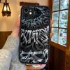 Pokras Lampas Art Graffiti Silicone Case For IPhone 16 15 14 13 12 11 Pro Max Plus X XS MAX Shockproof Matte Cover