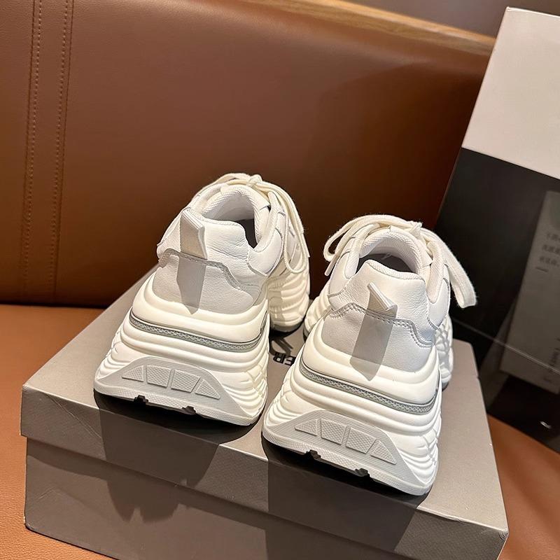 Thick-soled heightening dad shoes women's spring new style versatile muffin little white shoes sneakers