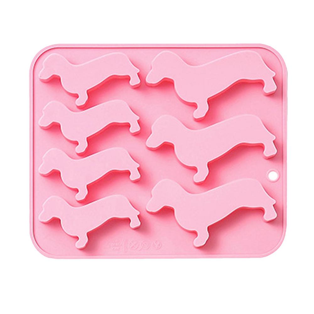 

Форма для льда Силиконовые лотки Формы для собак Форма для таксы Шоколадная форма для выпечки Маффинов Maker Makin Candylidmini Jellypuppy Creamg розовый