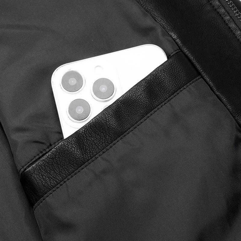 New men's leather jacket autumn leather jacket high-end American high street leather jacket men's jacket leather jacket