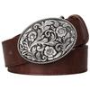 Fashion Women Belt Retro Floral Pattern Flower Design Arabesque Pattern Golden Floral Popular Element Girdle Women Gift