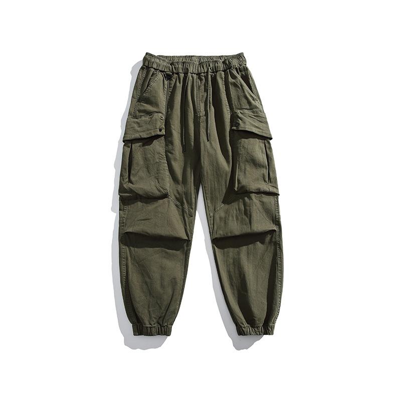 Vintage Paratrooper Overalls Men's Loose Pleated Functional Pants Men's Premium Casual Pants Men's