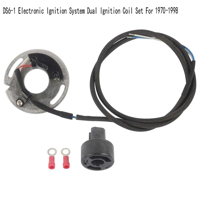 Powerful DS6-1 Electronic Ignition System Dual Ignition Coil Set For 1970-1998