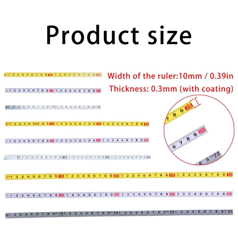 Maßband zum Stecken 10 mm breit Präzisions-Maßband Gewährleistet sichere Platzierung für Schüler & Profis