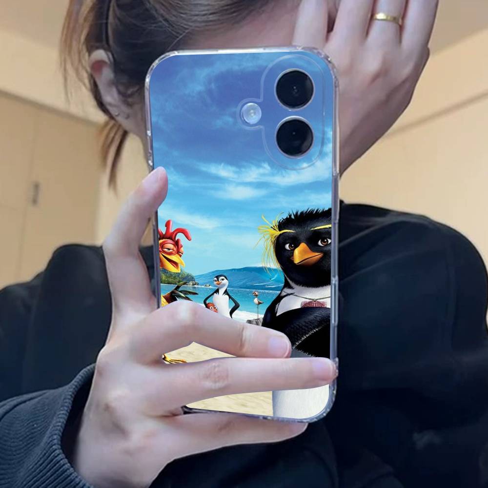 Chicken J-Joe Surf Phone Case For iPhone 17 15 14 13 11 12 16 Pro Max Plus Mini Transparent Silicone Soft Funda