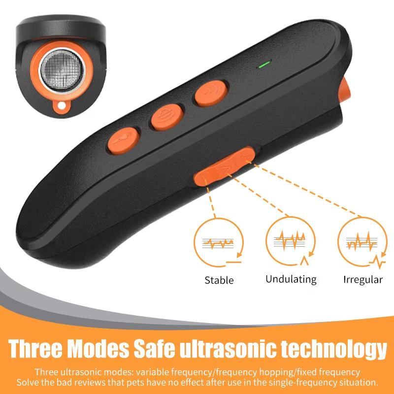 Ultrasonic Dog Repeller Rechargeable Anti-Barking Device For Dogs USB Rechargeable Bark Deterrent Supplies