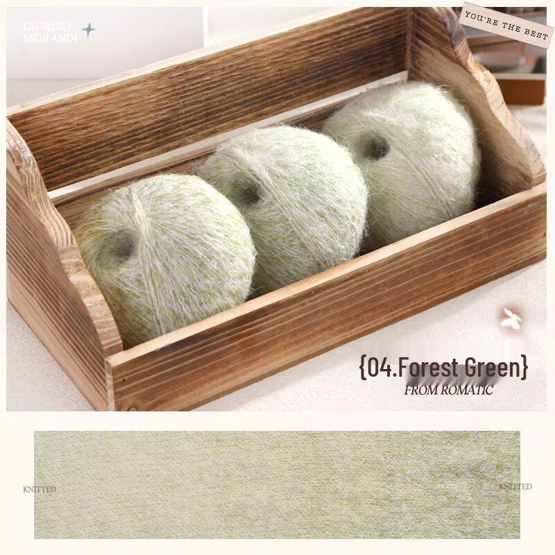 Morandi Gradient Hand-Knitted Mohair & Silk Yarn Sweater/Shawl DIY Kit