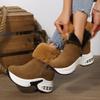 New Style Shoes - Snow Boots, Large Size, Thick Sole, Padded, Wedge Heel, Cotton Shoes for Women