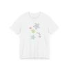 Artistic Patterns with Cartoon Prints Women'S Short Sleeves Suitable for Commuting Casual Wear and Elegant Short Sleeves