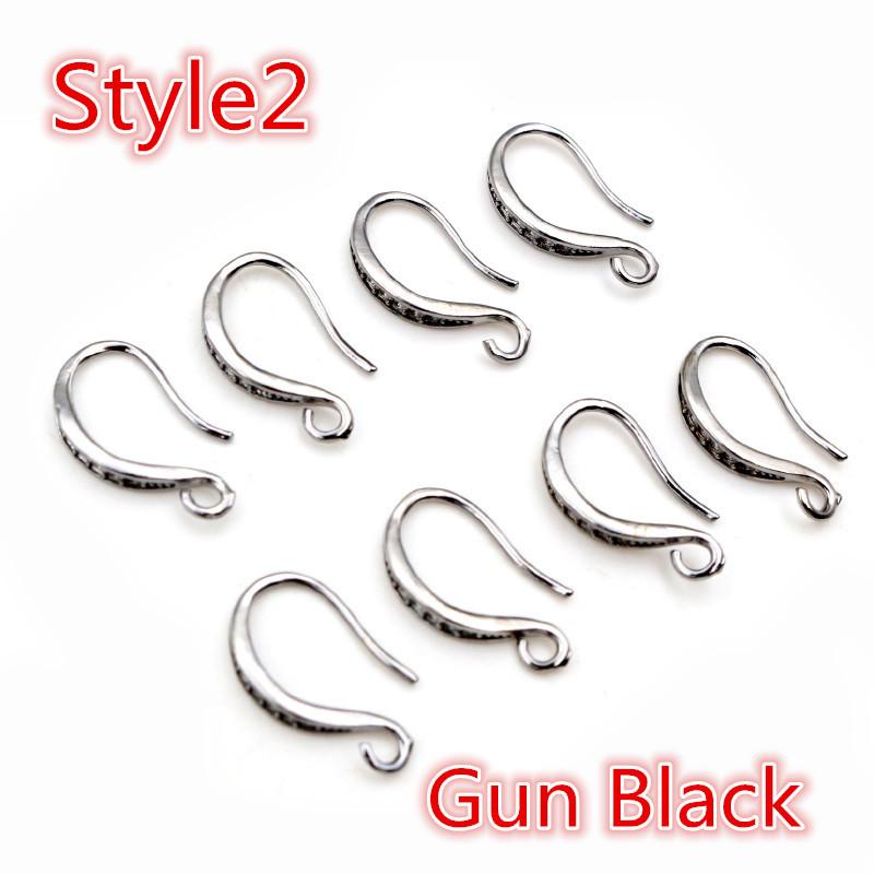 15x10mm 20pcs High Quality Silver Plated Bronze Gold Color French Earring Hooks Wire Settings Base Setting WholeSale