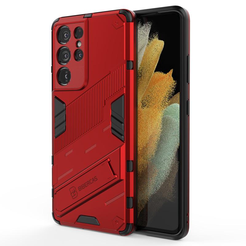 Suitable for Samsung Note20 Ultra Punk Anti Fall Case Samsung S24 Multifunctional Bracket Protection Case