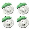 4PCS Metal Brake Disc Caliper Tire Modification Accessory Compatible with WPL D12 Remote Control Car Spare Parts Upgrade