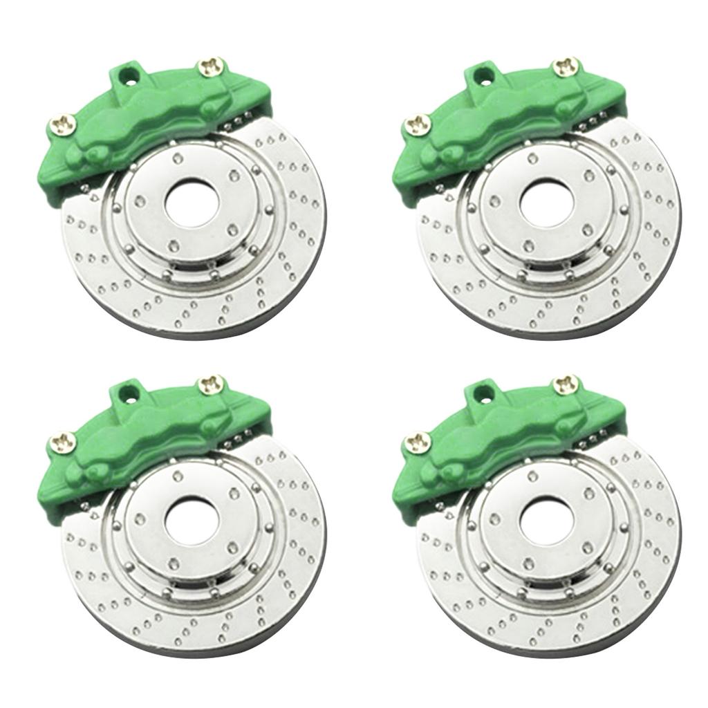 4PCS Metal Brake Disc Caliper Tire Modification Accessory Compatible with WPL D12 Remote Control Car Spare Parts Upgrade