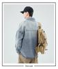 2024 Autumn/Winter Men's Loose Japanese Denim Jacket: Washed Casual Long Sleeve Shirt Style Streetwear.