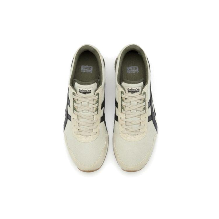 ONITSUKA TIGER Dualio Textile, Synthetic Leather Low Top Casual Shoes Unisex White Black 1183A856-201