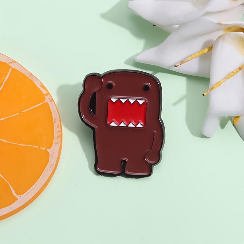 1pc Cartoon Cute Anime Alloy Badge Men S Backpack Clothing Decoration Brooch Enamel Enamel Brooch One Size коричневый