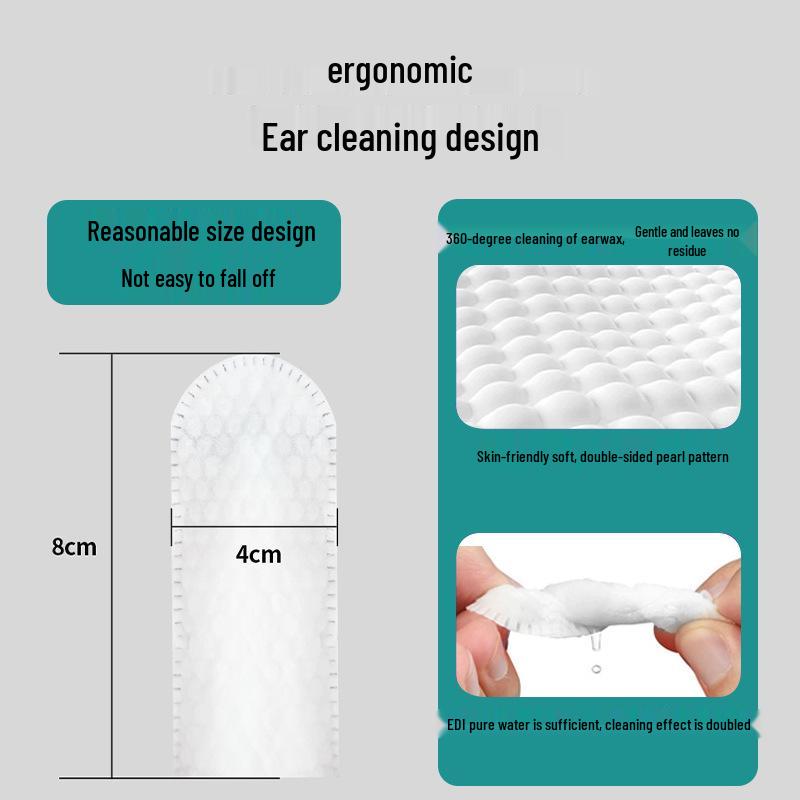 Haustier Ohrreinigungs-Fingerwischtücher mit individuellem Etikett - Einweg für Katzen- und Hundeohren