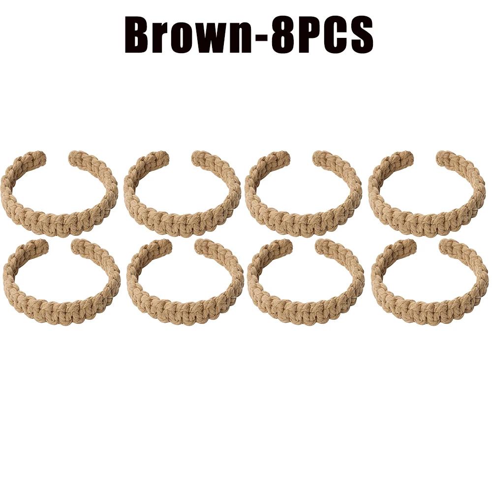 Mode Vävda Jute Flätade Gardinhållare Hållback Rep Dekorativa Gardinhållare För Upphängning Heminredningstillbehör
