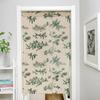 Green Pines Cotton Linen Half Door Curtains for Home Bedroom Kitchen Bathroom Privacy Partition Customizable Drapes,1 Panel