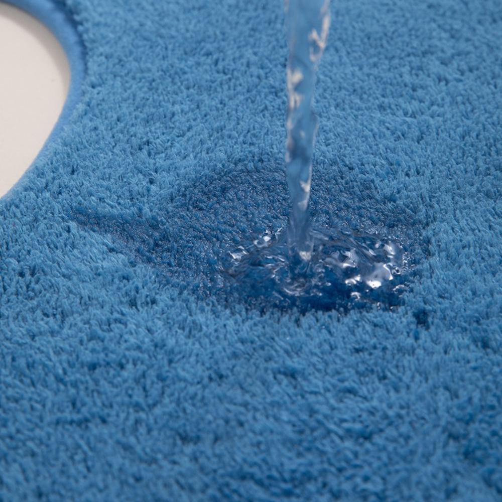 Tappetino da bagno con incisione in pile, tappetino antiscivolo per il bagno, tappetino per il pavimento laterale della vasca da bagno, zerbino per la porta della doccia, imbottitura in memory foam 3D
