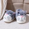 Fluffy Slippers Women House Cute Cartoon Casual Winter Designer Shoes Girls Home Flats Elegant Plush Fashion Footwear Large Size