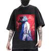 Beastars Legoshi Maglietta Stampata Cool Uomo Donna Magliette in Cotone Lavato Manga Vintage T-shirt Harajuku Maschile Manica Corta Larga T-shirt