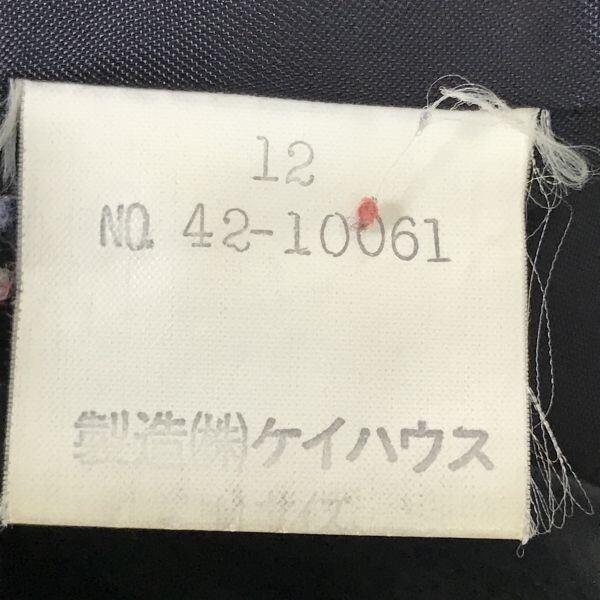 90s Vintage CIEL-UN leather coat women M heavy cowhide black outer(USED)