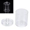 Transparent Round Cotton Bud Case Acrylic Cotton Swab Holder Storage Container Organizer
