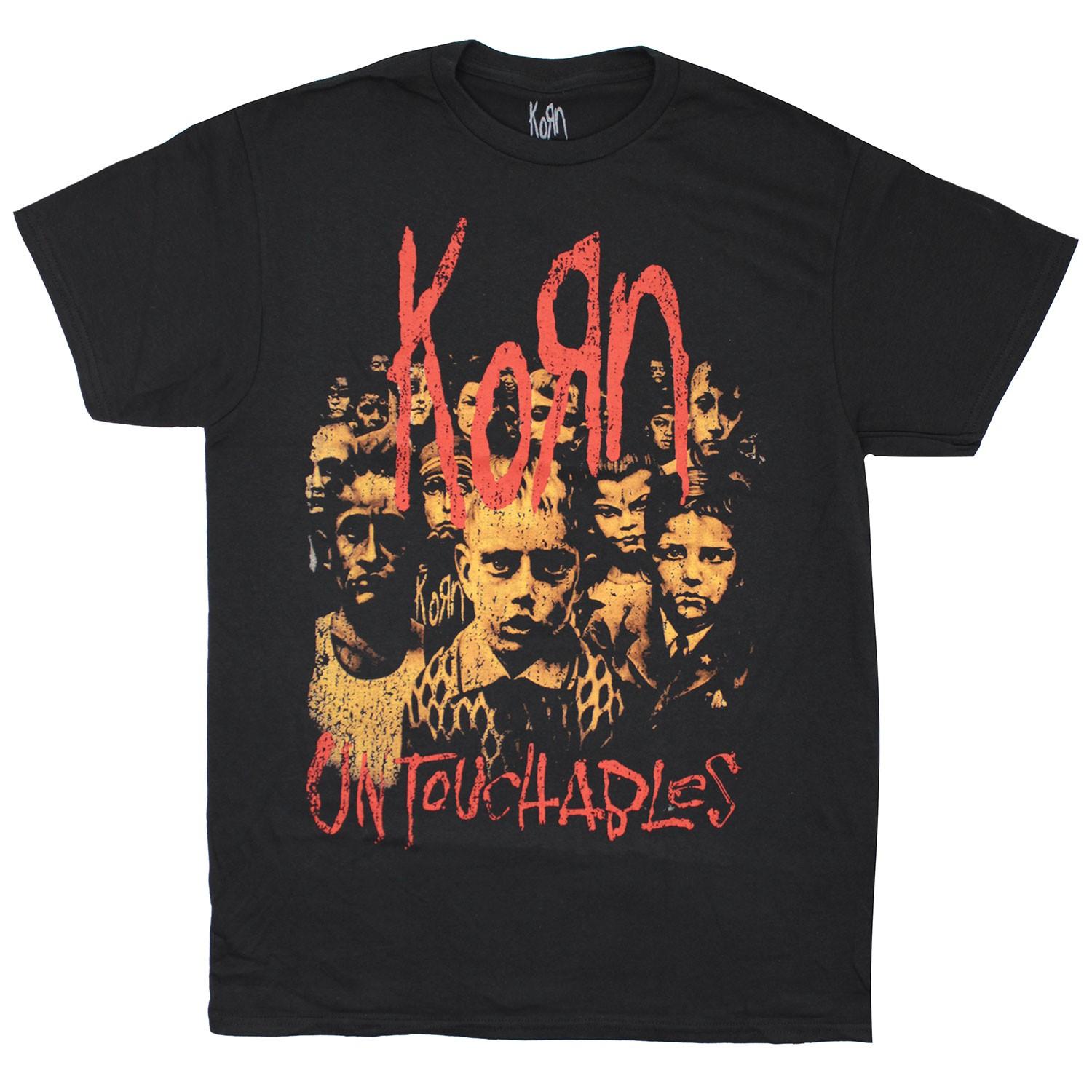 Men s Korn Untouchables T-Shirt Mens Womens Tees Top  Black XL