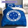 Cruzeiro Esporte Clube Pattern Bedding Home Decoration Birthday Gift (1 * duvet cover + 2 * pillowcase, without core)
